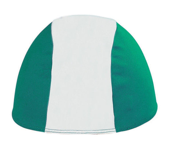 Cuffia-Nuoto-in-Poliestere-Bicolore-Verde